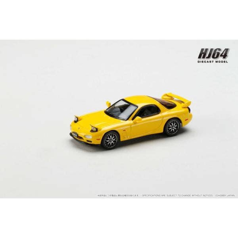 1/64 Infini RX-7 (FD3S) TYPE RS Custom Version Sunburst Yellow