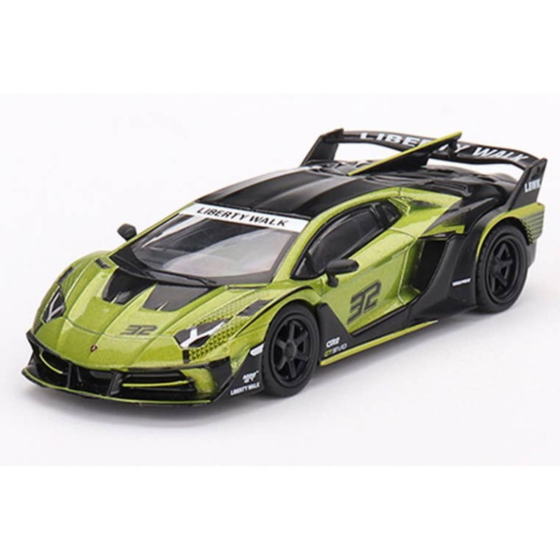1/64 LB-Silhouette WORKS Lamborghini Aventador GTEVO Lime (Left Handle)