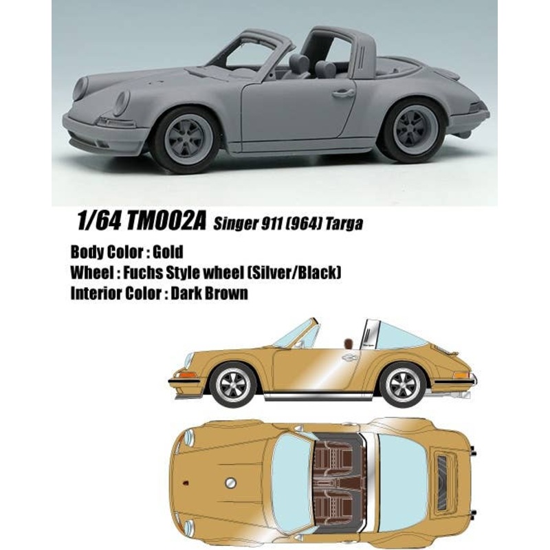 1/64 Singer 911 (964) Targa Gold