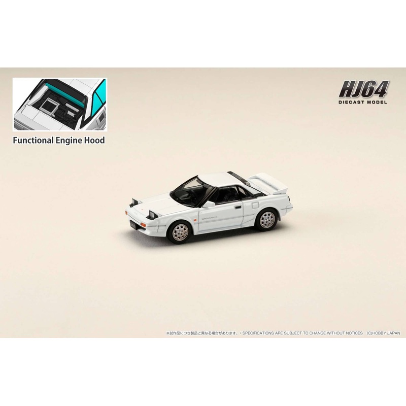 1/64 Toyota MR2 1600G-LIMITED SUPER CHARGER 1986 Super White II