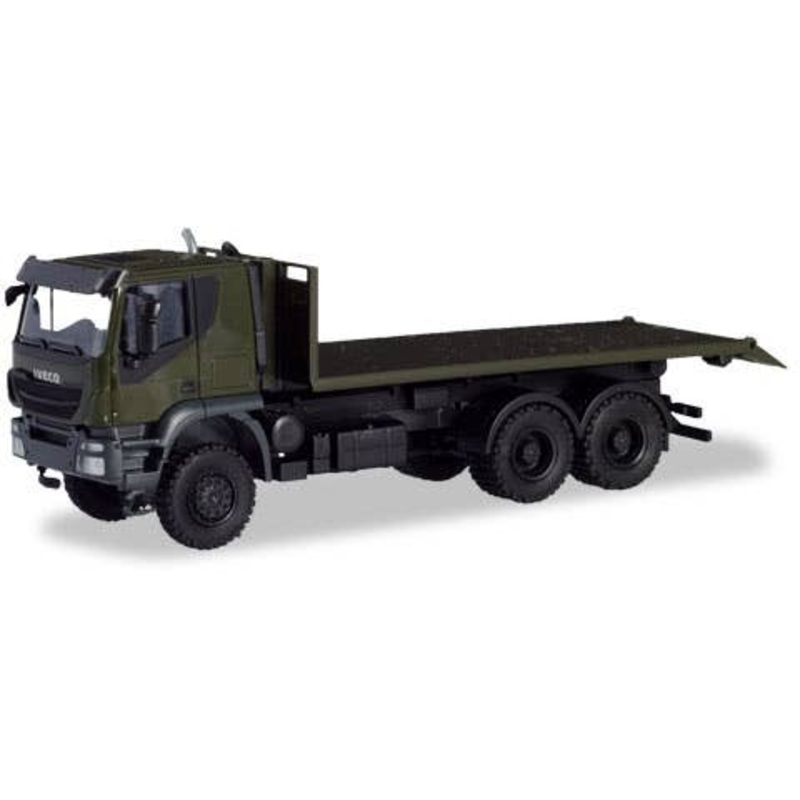 1/87 Iveco Trakker 6x6 Roll Off Flat German Federal