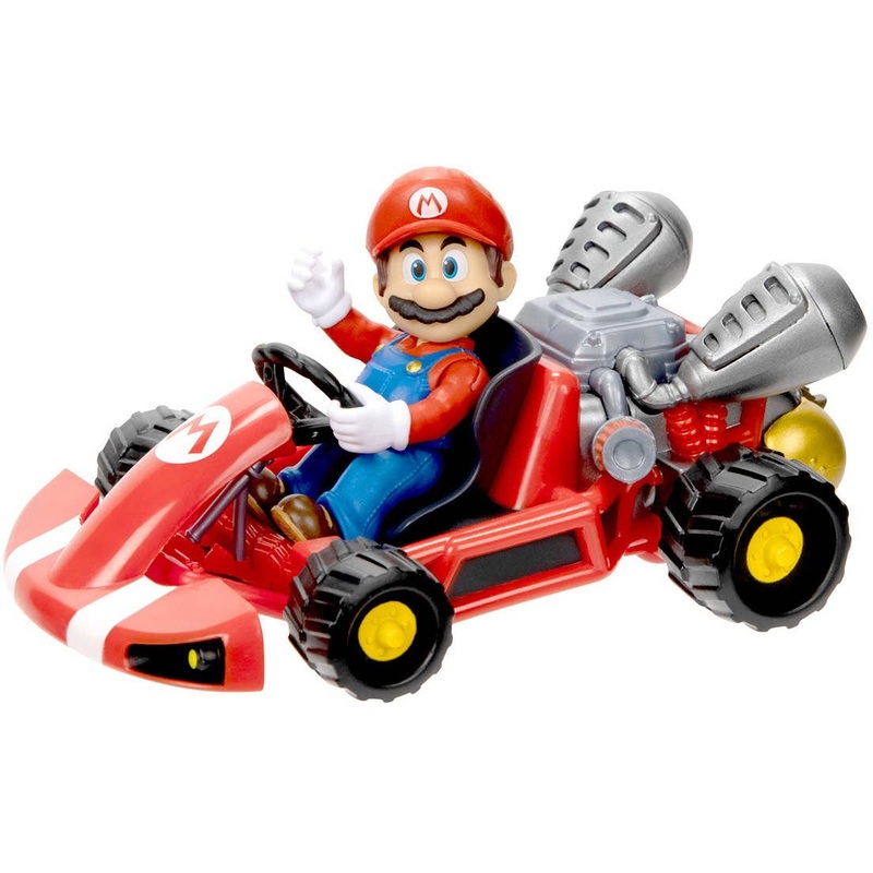 The Super Mario Bros. Movie: TSM-16 Pull Back Cart Mario