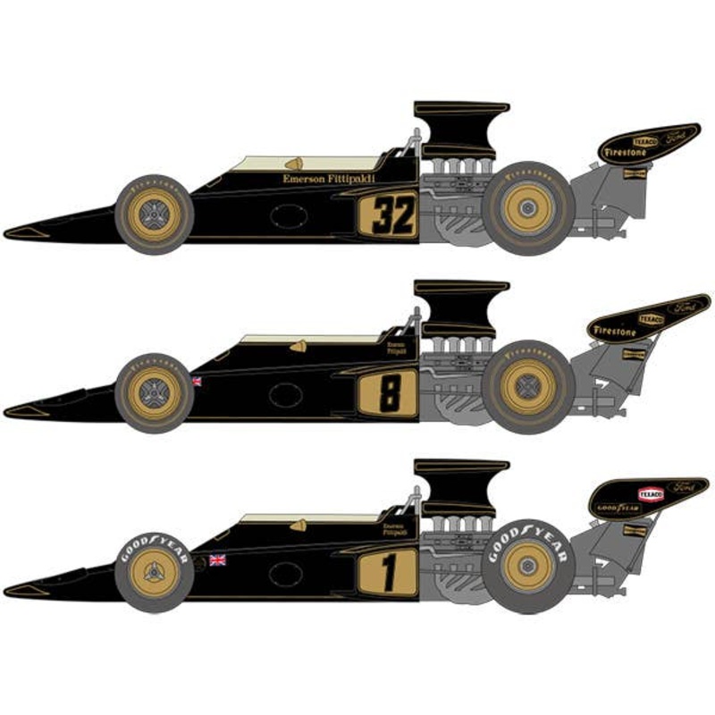 1/12 Type 72D 1972-73 Decal Set