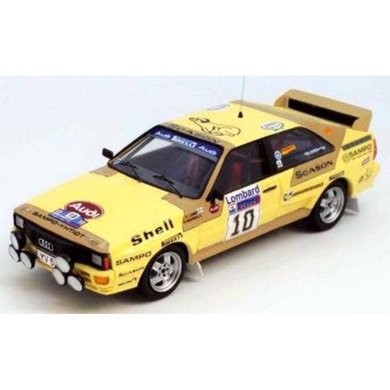 1/43 Audi Quattro 1983 RAC Rally 4th Place #10 Lasse Lampi/Pentti Kuukkala