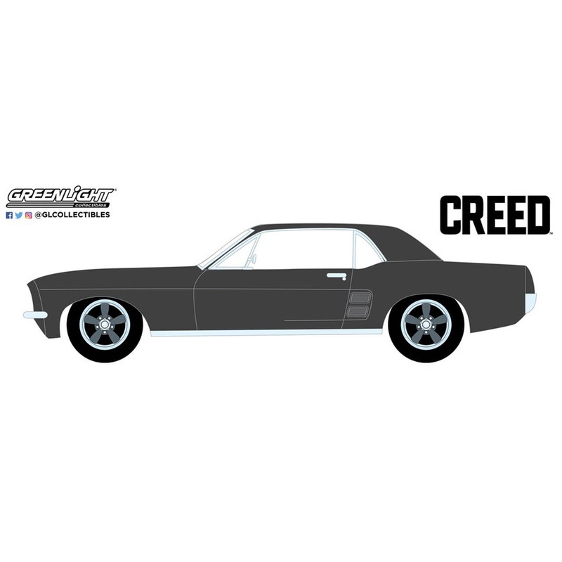 1/43 GreenLight Creed (2015) - Adonis Creed's 1967 Ford Mustang Coupe - Matte Black