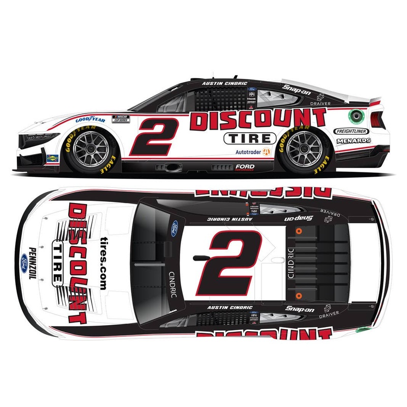 1/64 Discount Tires 2025 Ford Mustang Austin Cindric #2