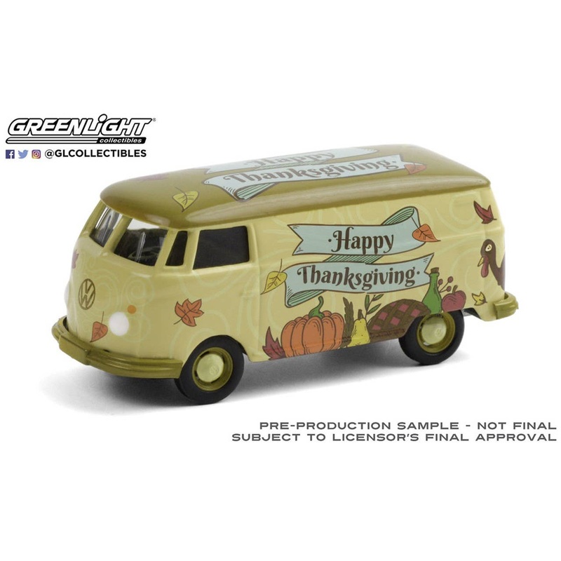 1/64 GreenLight Volkswagen Type 2 Panel Van - Thanksgiving 2020