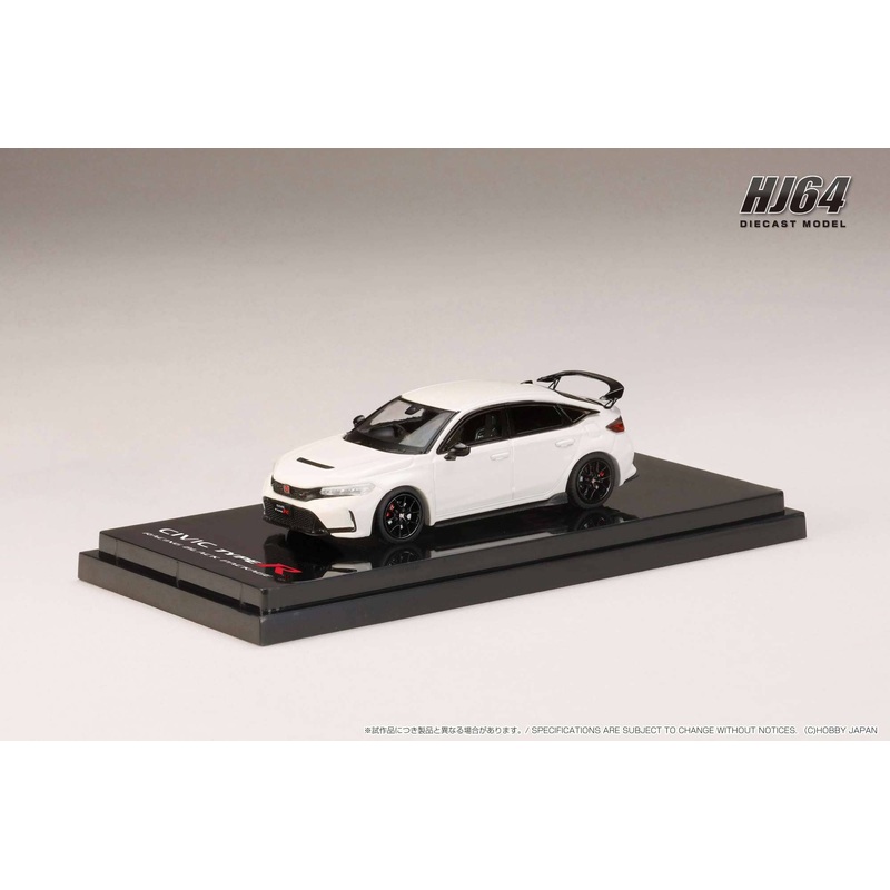 1/64 Honda CIVIC TYPE R (FL5) RACING BLACK Package 2025 Championship White
