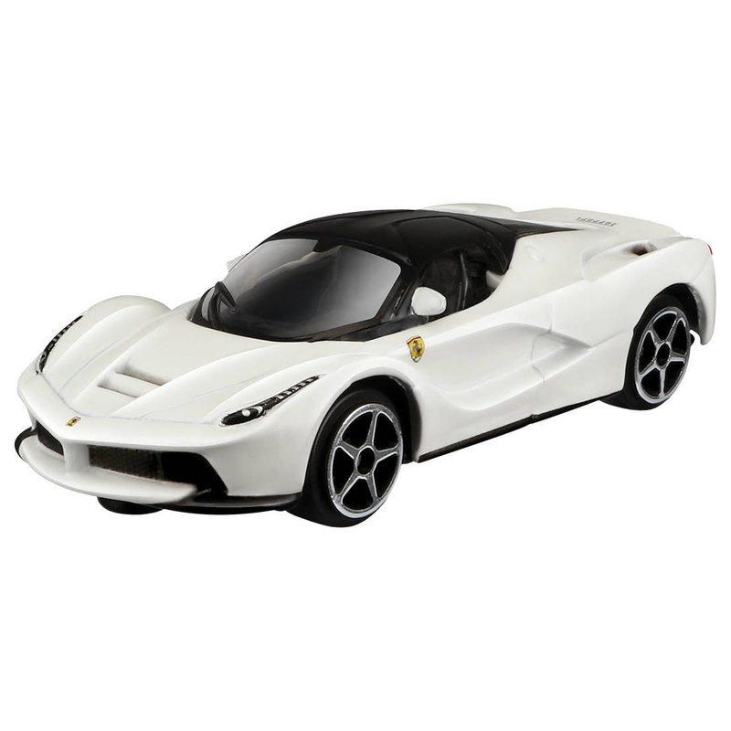 1/64 Tomica Presents Bburago Race & Play Series LaFerrari (White)