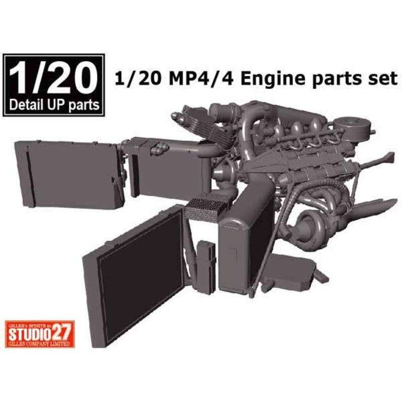 MP4/4 Engine Parts Set (for TAMIYA1/20 McLaren MP4/4)