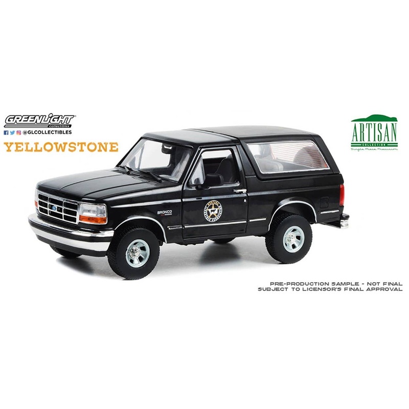 1/18 GreenLight Artisan Collection - Yellowstone (2018-Current TV Series) - 1992 Ford Bronco - Montana Livestock Association