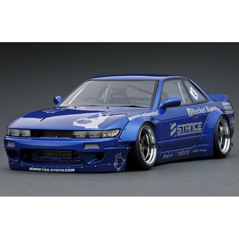 1/18 Rocket Bunny S13 V2 Blue Metallic