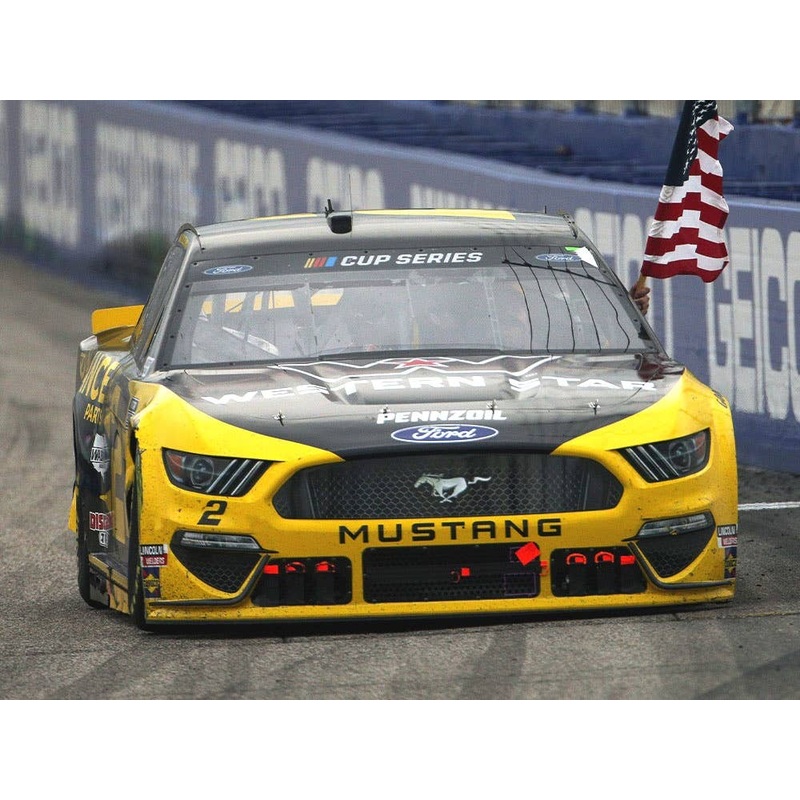 1/24 Brad Keselowski Western Star/Alliance Truck Parts Ford Mustang NASCAR 2020 New Hampshire Motor Speedway Winner Hood Open