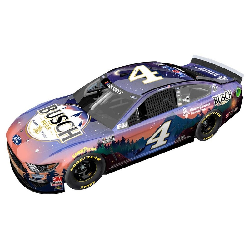 1/24 Kevin Harvick Busch Beer/National Forest Foundation Ford Mustang NASCAR 2020 Hood Open