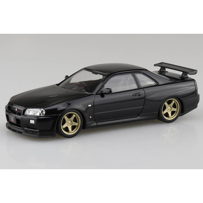 1/32 Nissan R34 Skyline GT-R Custom Wheel (Black Pearl)