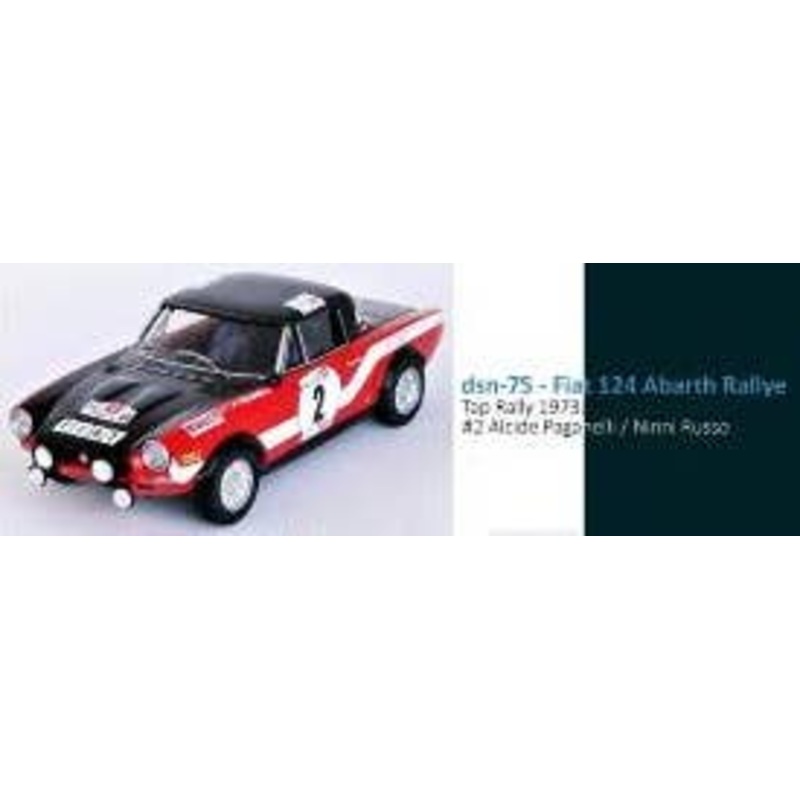 1/43 Fiat 124 Abarth 1973 Tap Rally #2 A. Paganelli / N. Russo