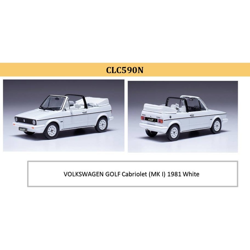 1/43 Vw Golf Cabriolet Mk I 1981 White