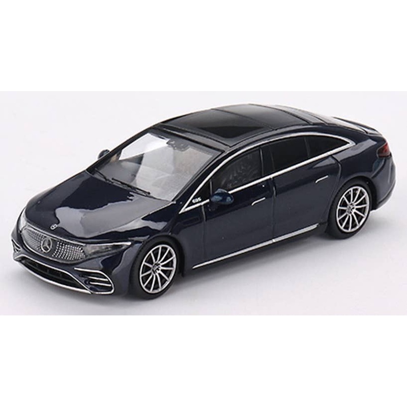 1/64 Mercedes-Benz EQS 580 4MATIC Natural Blue Metallic (Right Handle)
