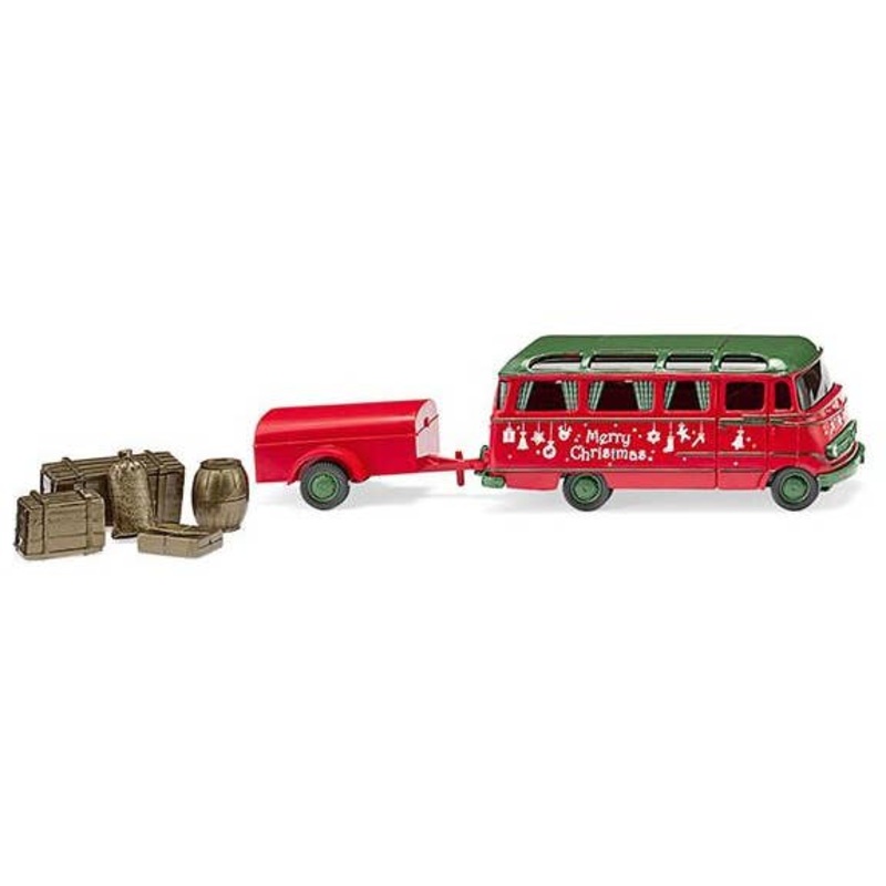 1/87 MB O 319 Panoramic Bus with Trailer Christmas Edition