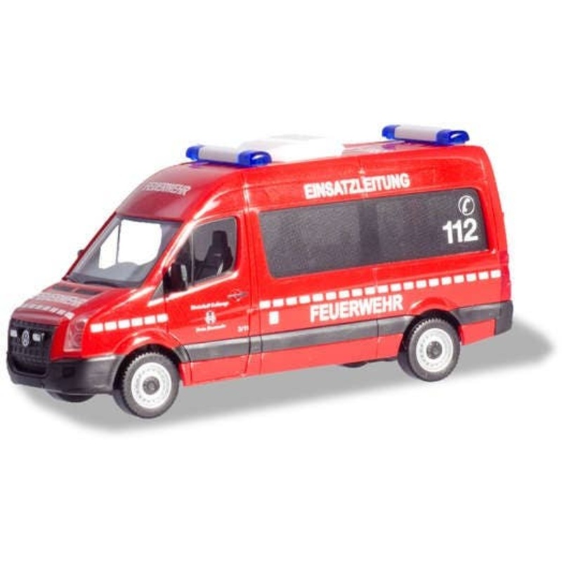 1/87 VW Crafter High Roof Bus Fire Department Eschwege Operations Command