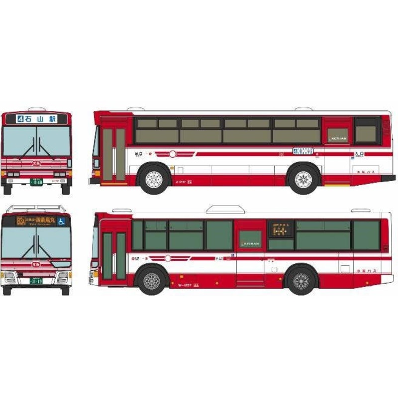 1/150 The Bus Collection Keihan Bus 100th Anniversary Route Car Set of 2