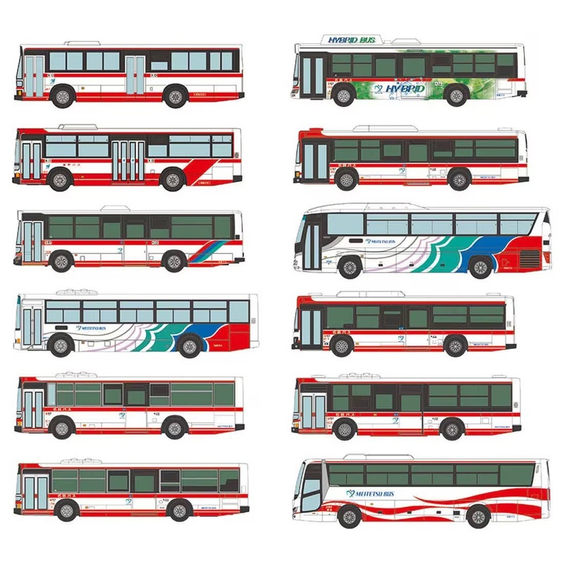 1/150 The Bus Collection Meitetsu Bus Special 1Box 12pcs