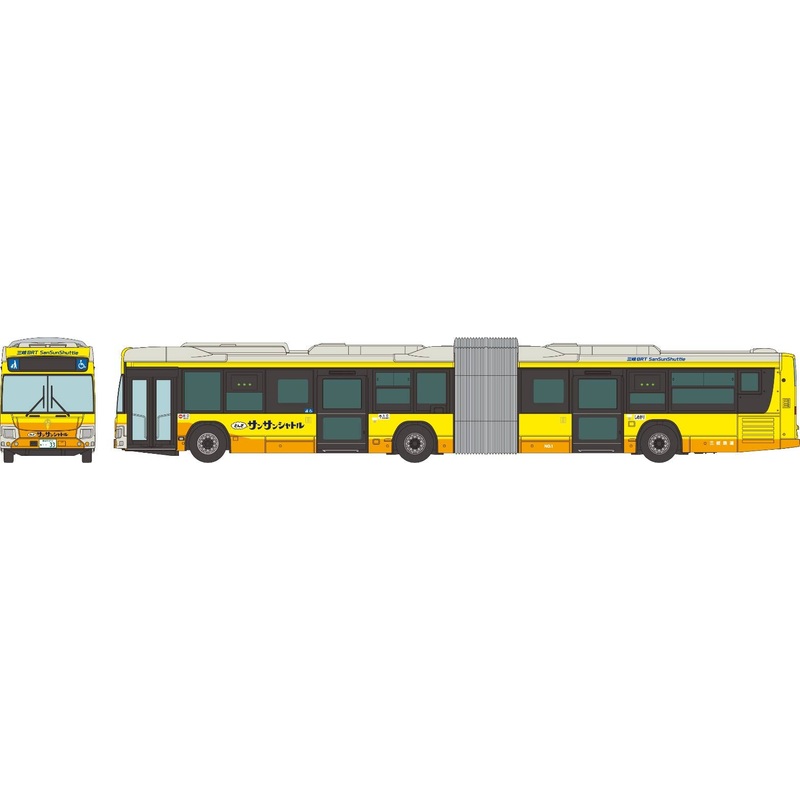 1/150 The Bus Collection Sangi Railway Articulated Bus Sun Sun Shuttle