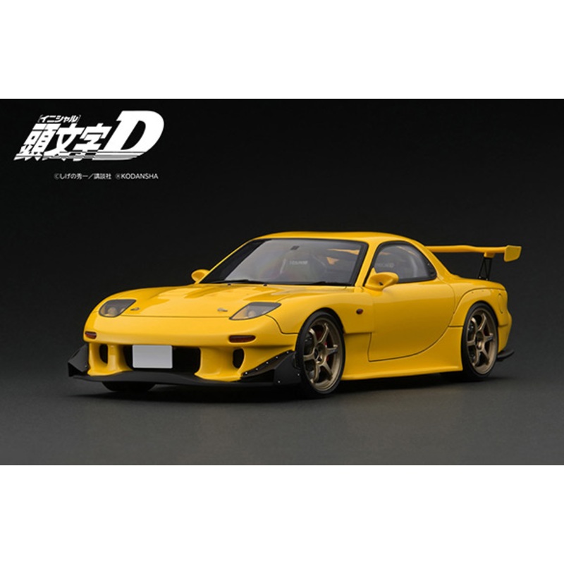 1/18 Initial D Mazda RX-7 (FD3S) Yellow