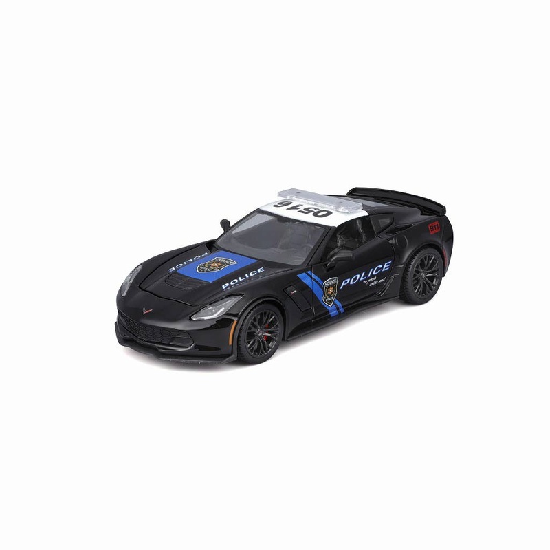 1/24 2015 Corvette Z06 Black Police Specification