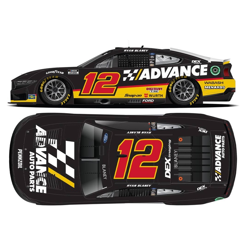 1/64 Advance Auto Parts 2025 Ford Mustang Ryan Blaney #12