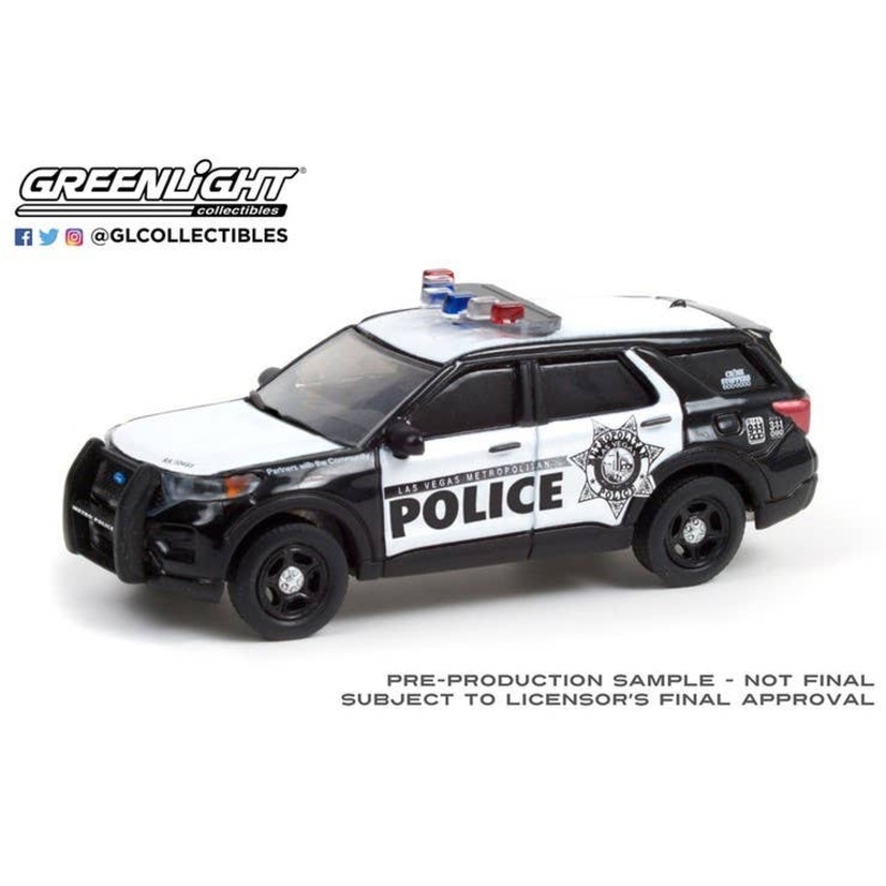 1/64 GreenLight Hot Pursuit - 2020 Ford Police Interceptor Utility - Las Vegas Metropolitan Police