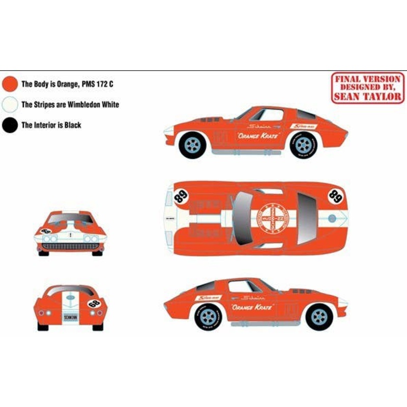 1/64 M2 Machines 1966 Chevrolet Corvette in Orange