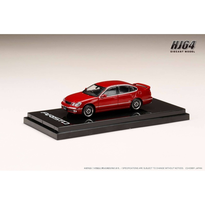 1/64 Toyota Aristo V300 Vertex Edition Early Version Custom Version Red Mica