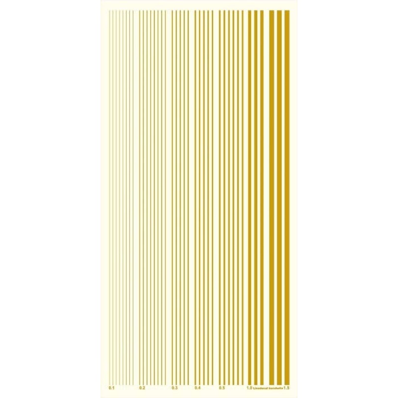 Color Line Decal Gold