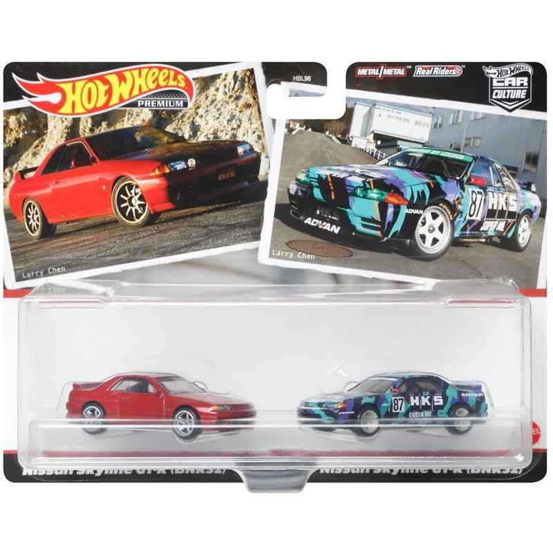 Hot Wheels Premium 2 Pack Nissan Skyline GT-R BNR32 (HBL97)