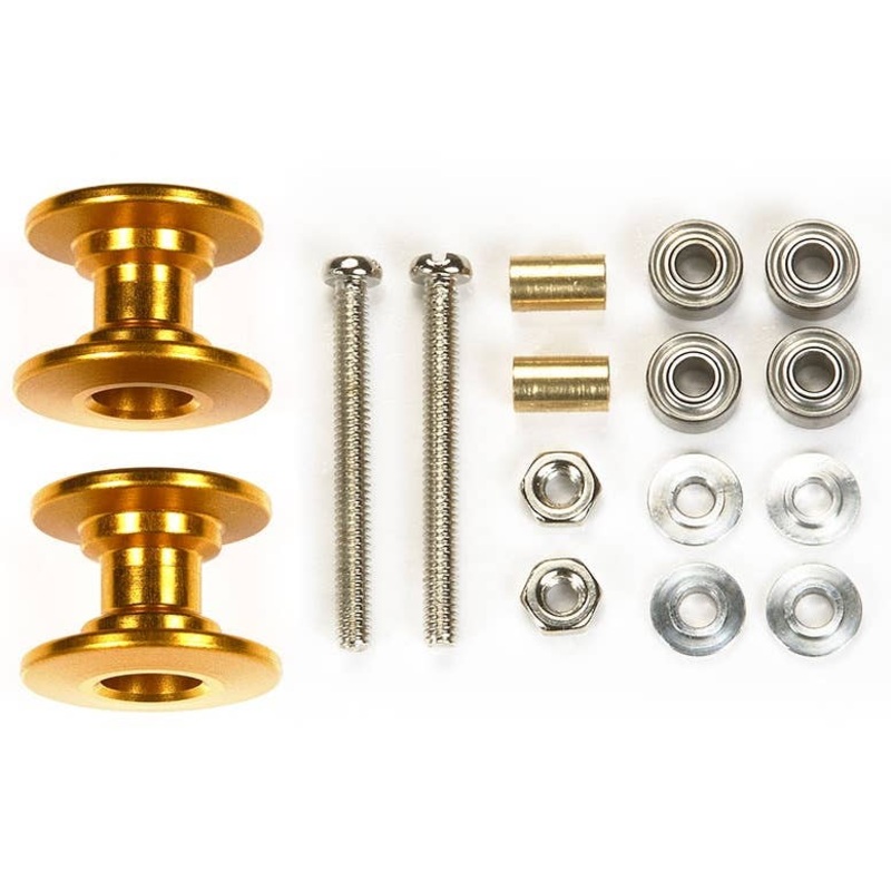 Lightweight Double Aluminum Rollers (13-12mm Gold)