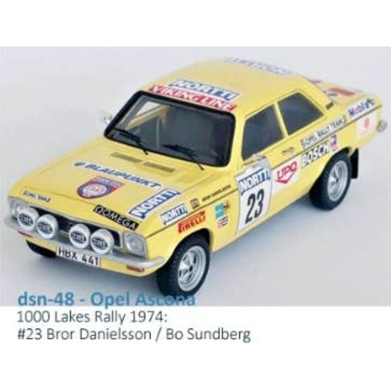 1/43 Opel Ascona A 1974 1000 Lakes Rally #23 Bror Danielsson / Bo Sundberg