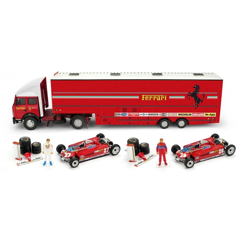 1/43 Transporter Set 1981 Spanish Grand Prix Scuderia Ferrari