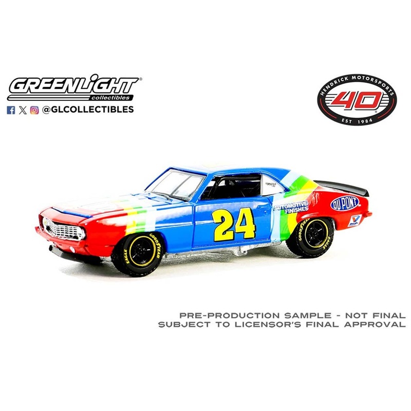 1/64 GreenLight 1969 Chevrolet Camaro - Jeff Gordon / Hendrick Motorsports First Win Tribute - May 29, 1994 - Charlotte, NC