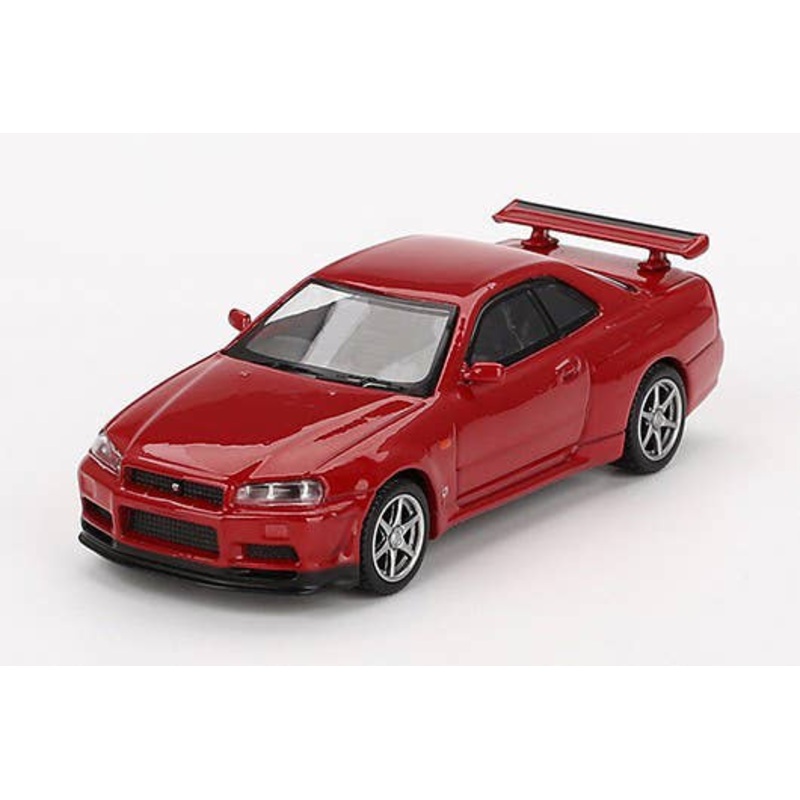 1/64 Nissan Skyline GT-R R34 V-Spec Active Red (Right Handle)
