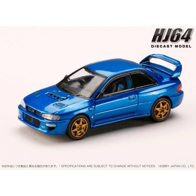 1/64 SUBARU IMPREZA 22B Sti Version (GC8 Kai) / Rally Custom Version Sonic Blue Mica