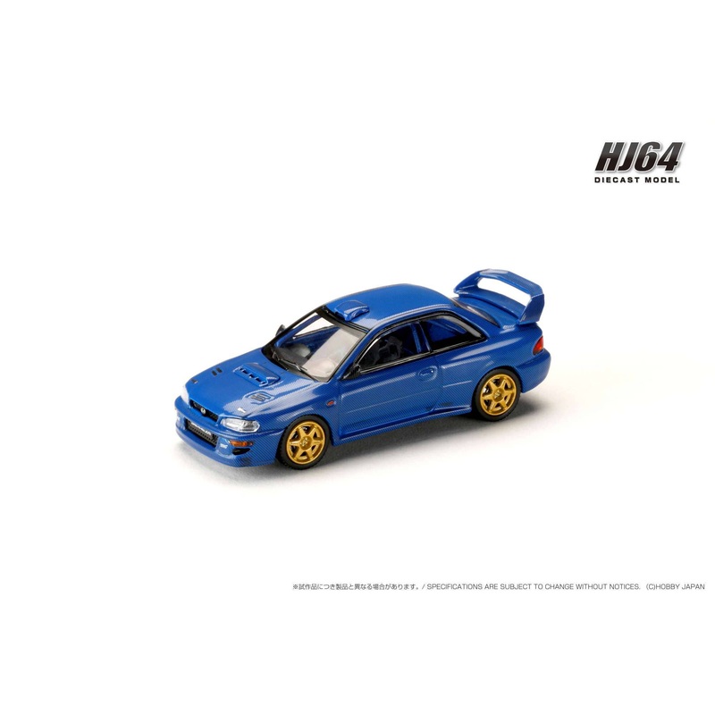 1/64 SUBARU IMPREZA 22B STi Version (GC8) Rally Base Carcarbon Blue