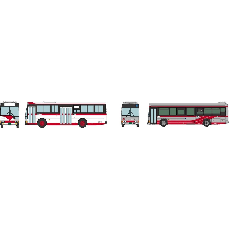 1/150 The Bus Collection Hokuriku Railroad Group Integration Memorial Thank You Komatsu Bus 2 Set