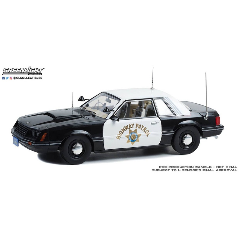 1/18 GreenLight 1982 Ford Mustang SSP - California Highway Patrol