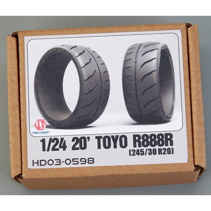 1/24 20' Toyo R888R (245/30 R20) Tires