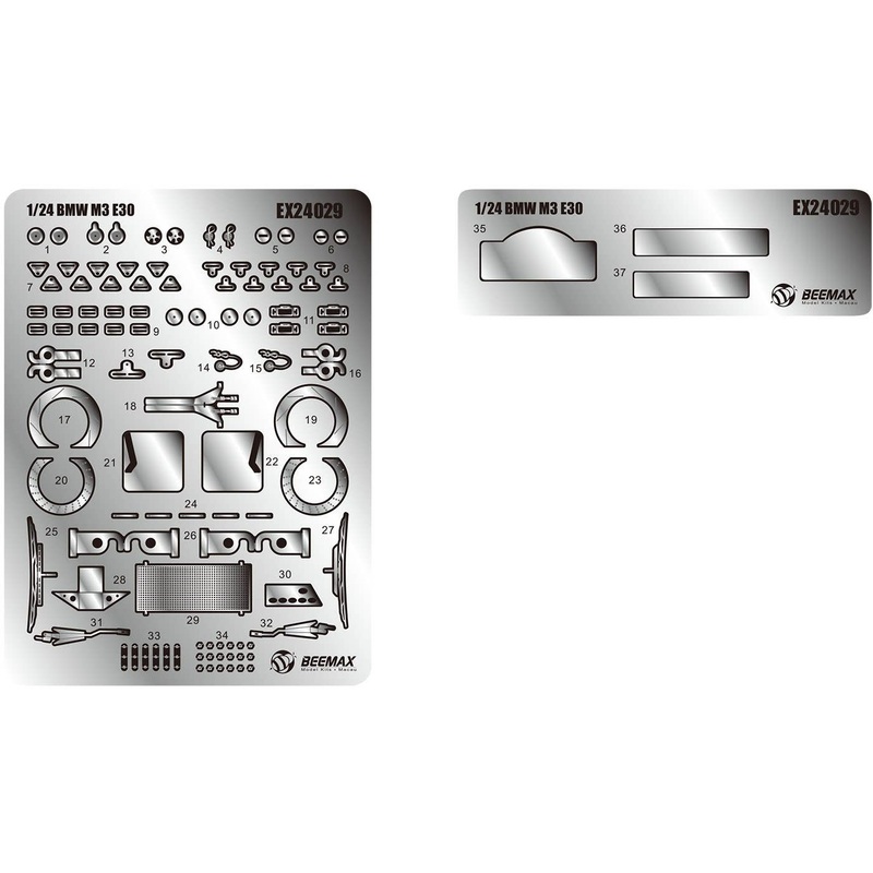 1/24 BMW M3 E30 1987 Tour de Corse Rally Winner Detail Up Parts