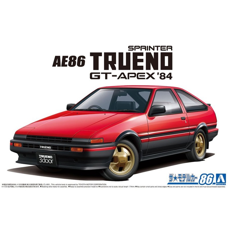 1/24 Toyota AE86 Sprinter Trueno GT-APEX '84