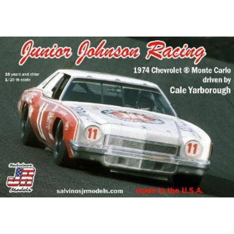 1/25 NASCAR '74 Chevrolet Monte Carlo Rally Cale Yarborough Junior Johnson Racing #11