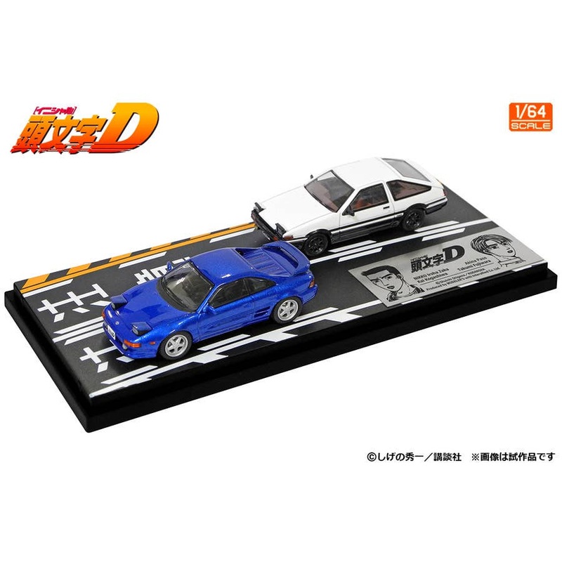1/64 Initial D Set Vol.15 Kai Kogashiwa MR2 (SW20) & Takumi Fujiwara Trueno (AE86)
