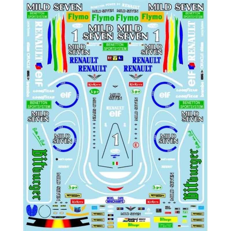 1/20 Benetton B195 & Racing Suit